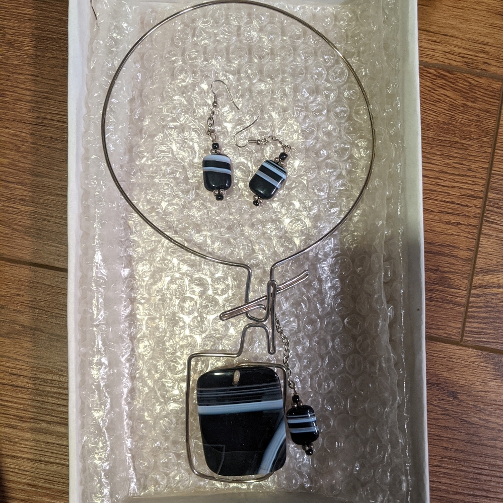 Earrings and Necklace